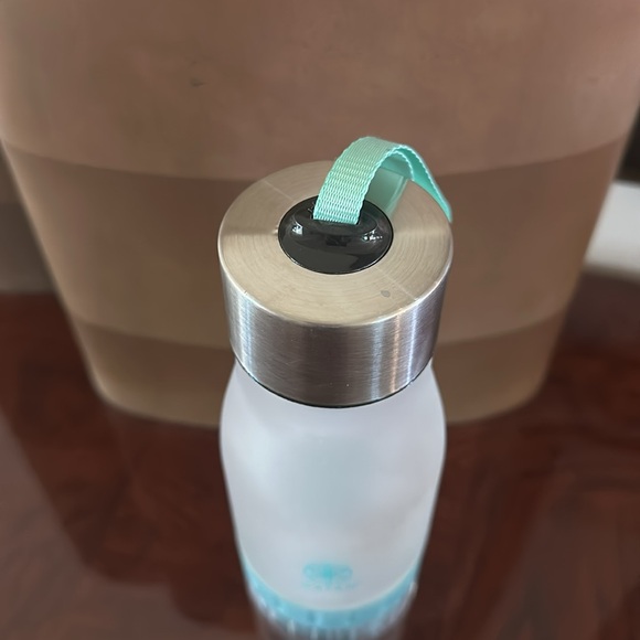 Gaiam *NWOT* 22 Ounce Fruit Infuser Water Bottle, BPA Free Non-Toxic, Blue Strap - Picture 9 of 13